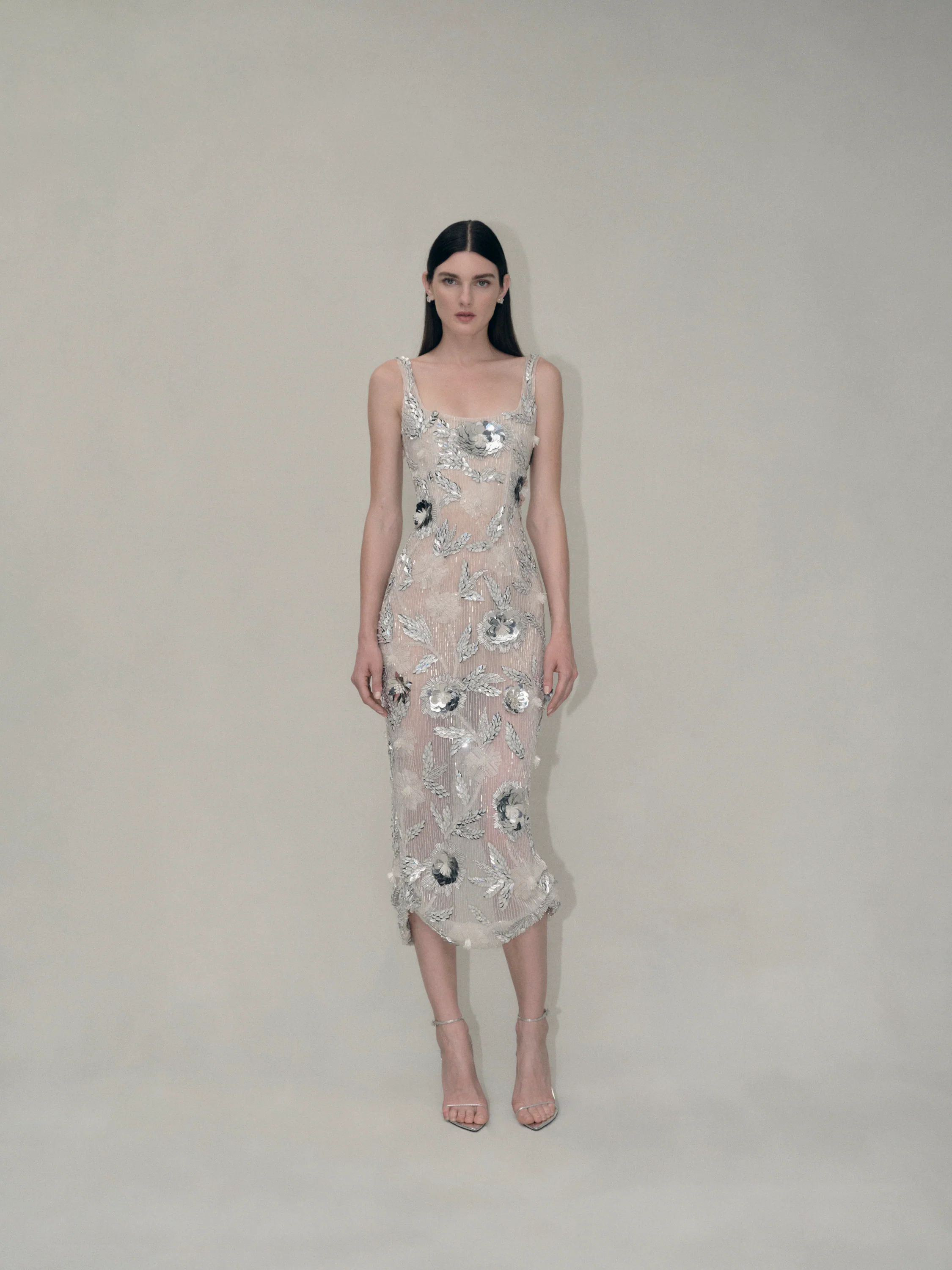 Pierre Sheer Strap Dress - Image 7
